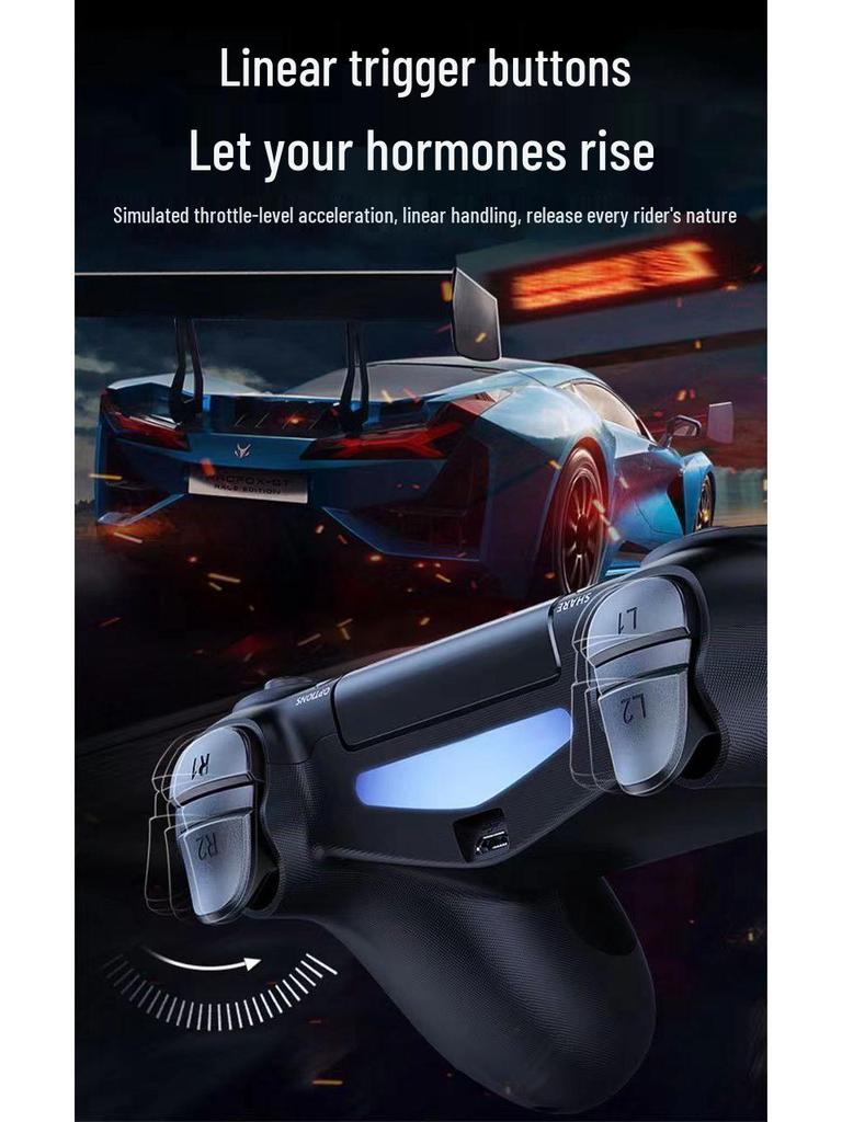 Universal Bluetooth Wireless PS4 Controller: Compatible with PC, Android, Apple, Mobile & Tablet, with Vibration Function.