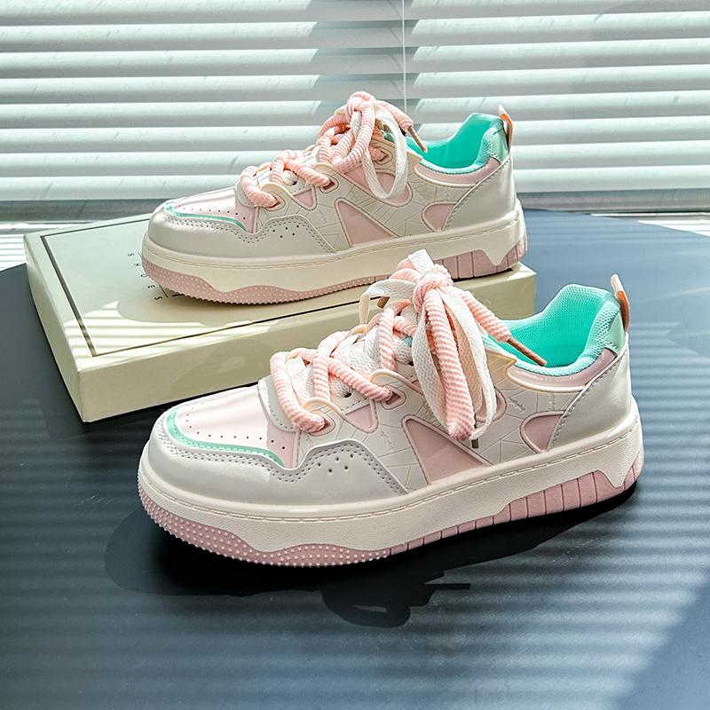 

Взуття 2024 Жіноче Бігове Весна Осінь Модне Біле Дихаюче Вишиті Повсякденні Кросівки Zapatos De Mujer 40 рожевий