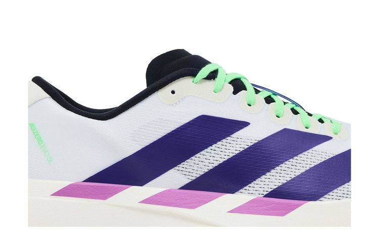 adidas Adizero Evo SL White Purple Lime Burst