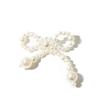 Versatile Japanese Faux Pearl Flower Bow Beaded Hair Clip & Earring DIY Materials.