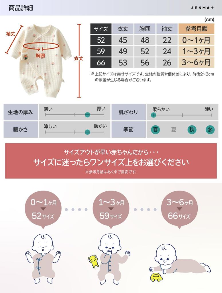 Gemma Plus Natural Cotton Newborn Baby and Long Open Perfect for Baby Showers and Preparing for Quality 100% Coveralls, Rompers, Girls' Boys' Pajamas,