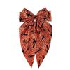 Gothic Spider Web Hair Bow Spring Clip Halloween Scrunchie Fashion Pumpkin Hair Clip  Cosplay