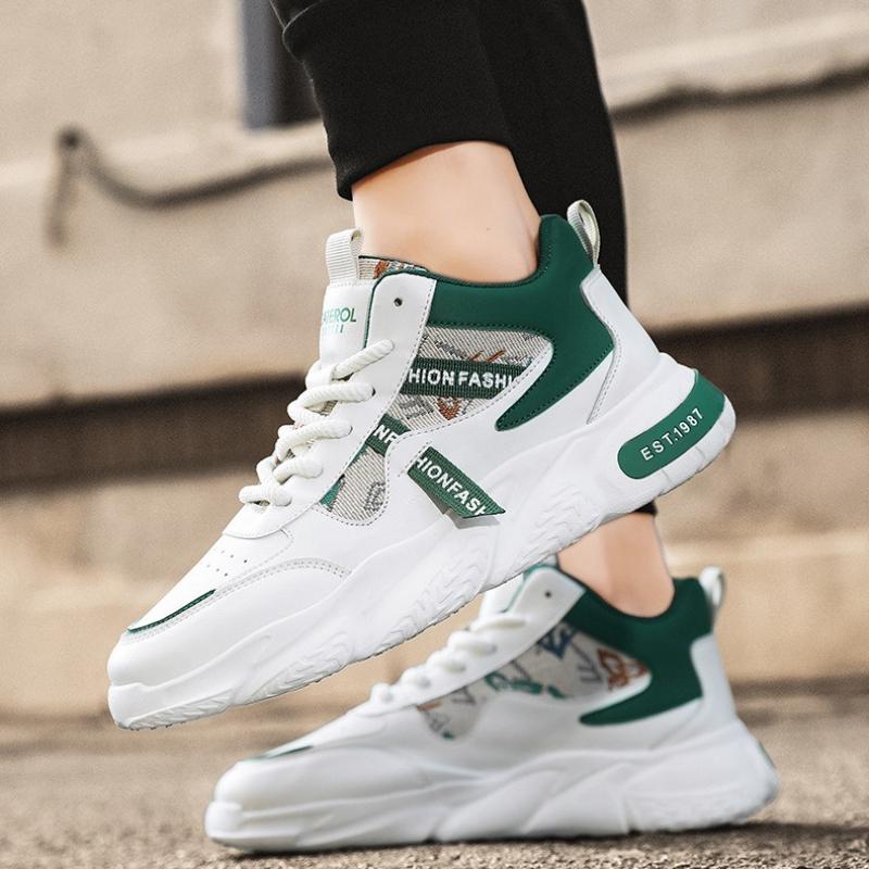 2025 Nowe męskie buty wulkanizowane Lato Wygodne Oddychające Sneakersy na platformie Miękka podeszwa Antypoślizgowe buty do chodzenia Buty projektanta