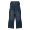 2026 Spring High Waist Stretchy Plus Size Wide Leg Jeans for Women - Slimming, Versatile, Straight Leg Pants