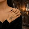 Zinc Zinc Alloy Material Skull Skeleton Hand Chain Retro Style Goth Punk Jewelry  Halloween Accessories