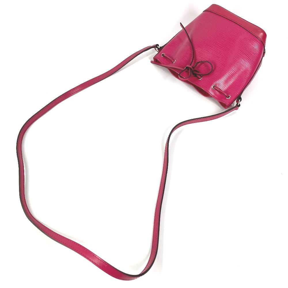 Louis Vuitton M42573  Epi Nano-Noe Crossbody drawstring pouch Shoulder Bag pink