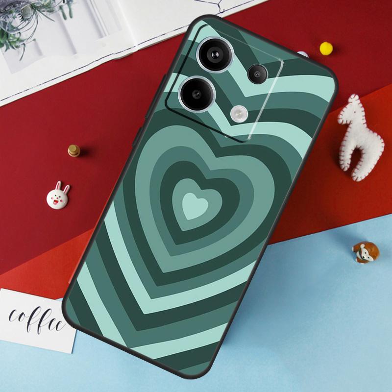 Colorful Heart Circle Love Case For Xiaomi Redmi Note 14 Pro 13 12 11 10 15 Pro Plus Redmi 14C 15C 10C 12C 13C 15 Cover