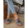 Summer New Bohemian Style Beach Women's Shoes Flat Slippers for Women