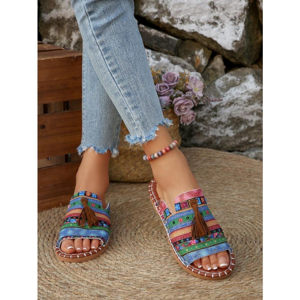 Summer New Bohemian Style Beach Women's Shoes Flat Slippers for Women