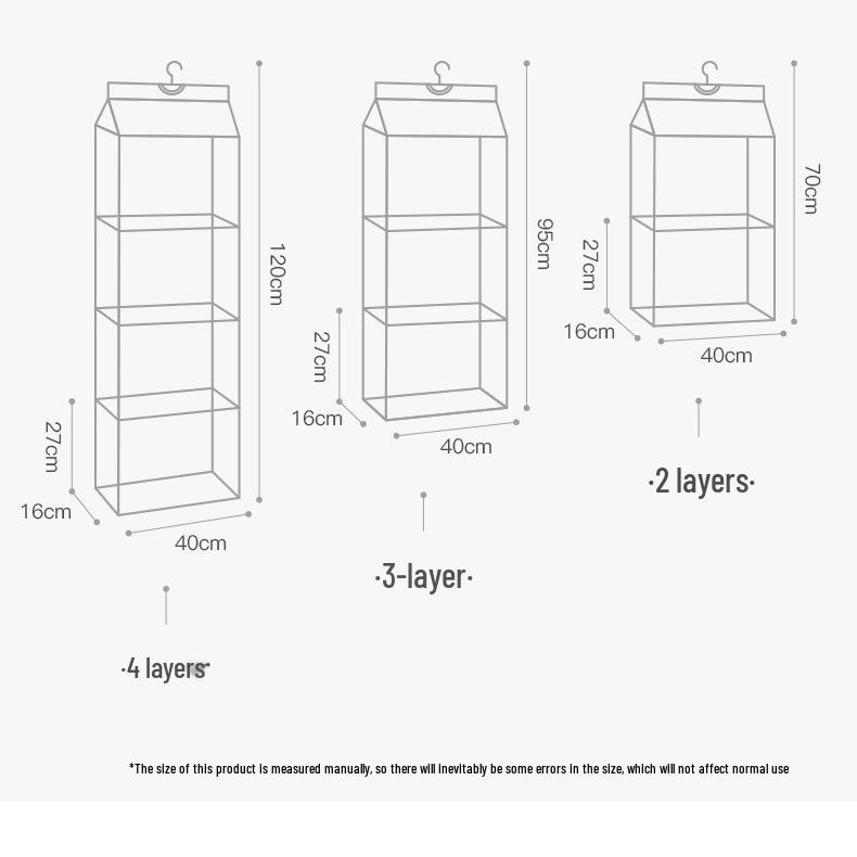 Wiszący materiałowy organizer do szafy - Pyłoszczelny wieszak do przechowywania