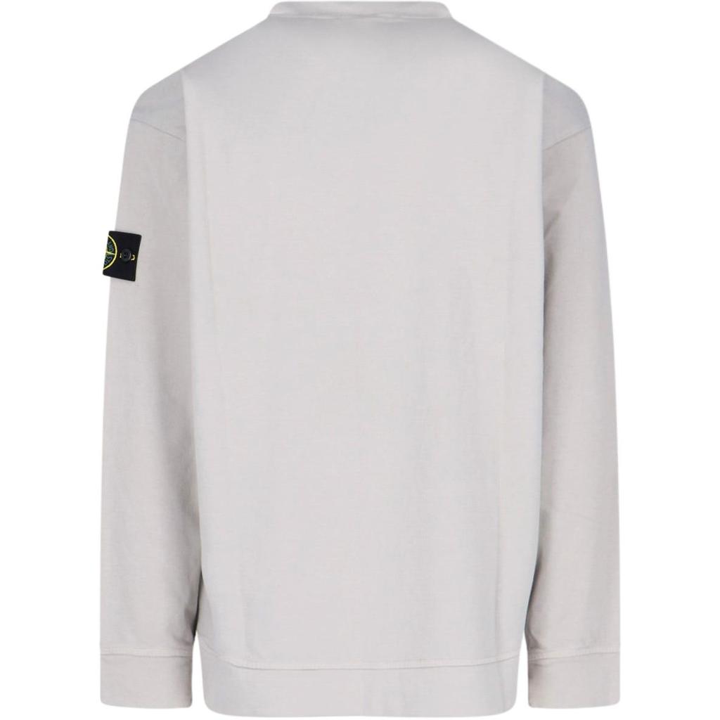 STONE ISLAND Logo Crew Neck Pullover Sweatshirt Men Sweatshirt K2S156100075S0A50-V0061