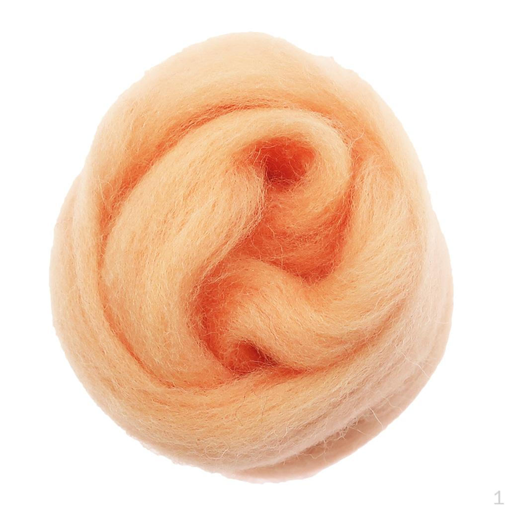 

Валяние из шерсти для игрушек для животных, кукол, проектов, 10 г оранжевый