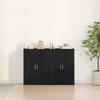 Sideboard 2 pcs Black Oak Effect 60 x 31 x 84 cm
