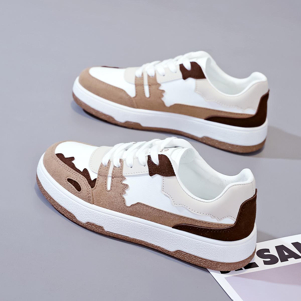 

Versatile little white shoes for women s 2024 spring new student running board shoes for women in Yunda street shooting casual shoes 35 хаки