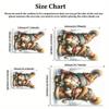 Cute Couple Gnome Love Rug Winter Themed Living Room Decor Crystal Velvet Carpet Romantic Nordic Art Floor Mat for Home