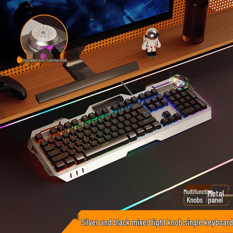 Mechanical Feel K2 Wired Keyboard and Mouse Set for Esports, Office, and Gaming.