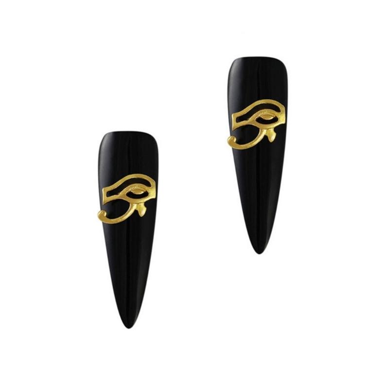 10 Stück Legierung Nagelanhänger Ägyptischer Pharao Nagelkunst Dekorationen Kleopatra Nagelkunst Anhänger für Nagelkunst Design Acrylnagel
