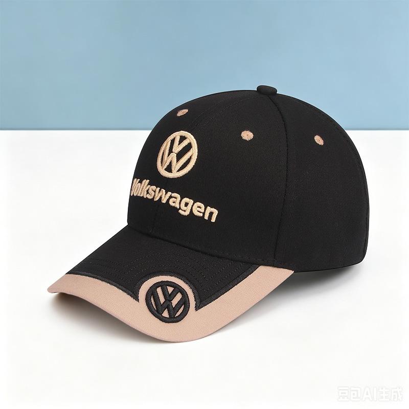 abcd1 Car Solid Color Hat Spring Summer Baseball Cap Sunshade Cap For Volkswagen VW Polo Passat B5 Golf 4 5 6 Tiguan Jetta CC Touran