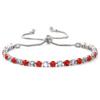 Hot-selling fashion 1mm intercolor zircon bracelet in Europe and America, high-end light luxury tennis bracelet, female spot