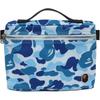 A BATHING APE Fabric Travel Storage Bag Unisex Blue/Green/Pink