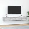 VidaXL TV Furniture 2 Pcs Sonoma Grey 80x31x25.5 Cm Engineered Wood, TV Stand, Hi-fi Cabinet, Entertainment Center, Sideboard 861519