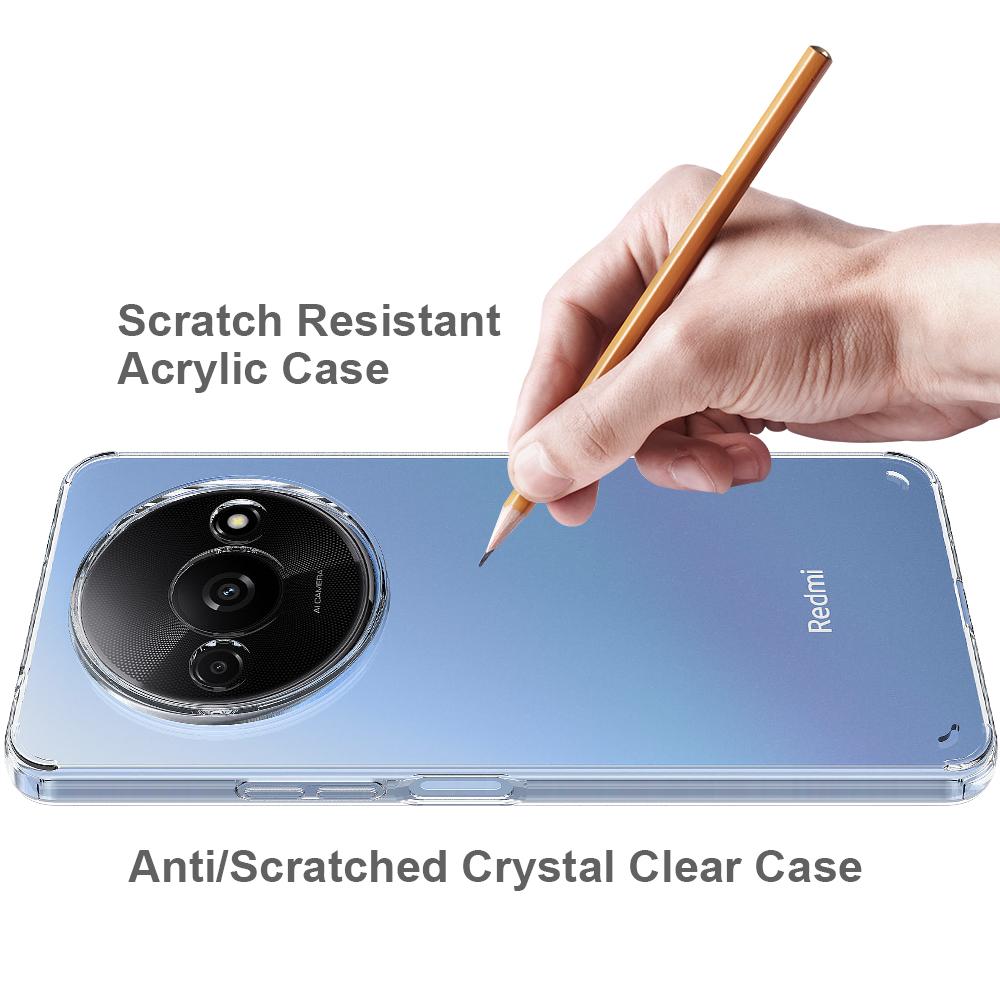 For Xiaomi Redmi A3/Poco C61 4G/Poco C61 4G Phone Case Scratch-resistant TPU+Acrylic Clear Cover