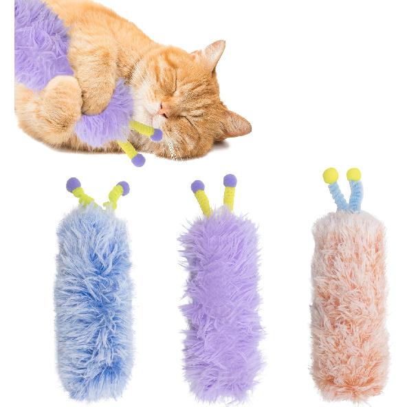 3 Pack Catnip Toys,Soft and Durable Cat Pillows Toys, Crinkle Sound Catnip Catnip Toys,Indoor Interactive Cat Kicker Toy, Companion Toys for Cats