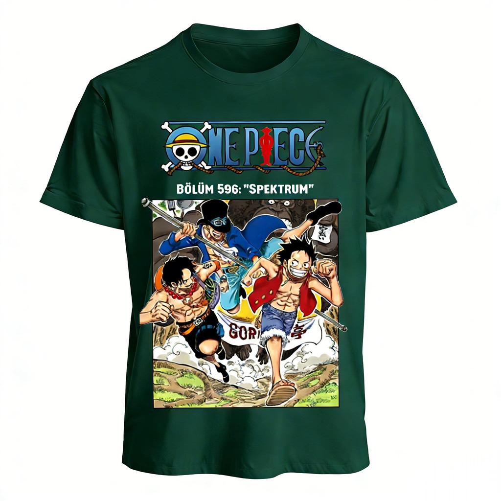T-shirt Anime One Piece Stampa Grafica Luffy Uomo Donna Cotone Manica Corta Tee Estate 2026 Manga Streetwear Top Casual Y2k
