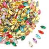 50pcs/lot Horse Eye Sewing Claw Rhinestones Crystals Glass Beads Buttons Stones Sew On Rhinestone For Clothes Sewing Accessories