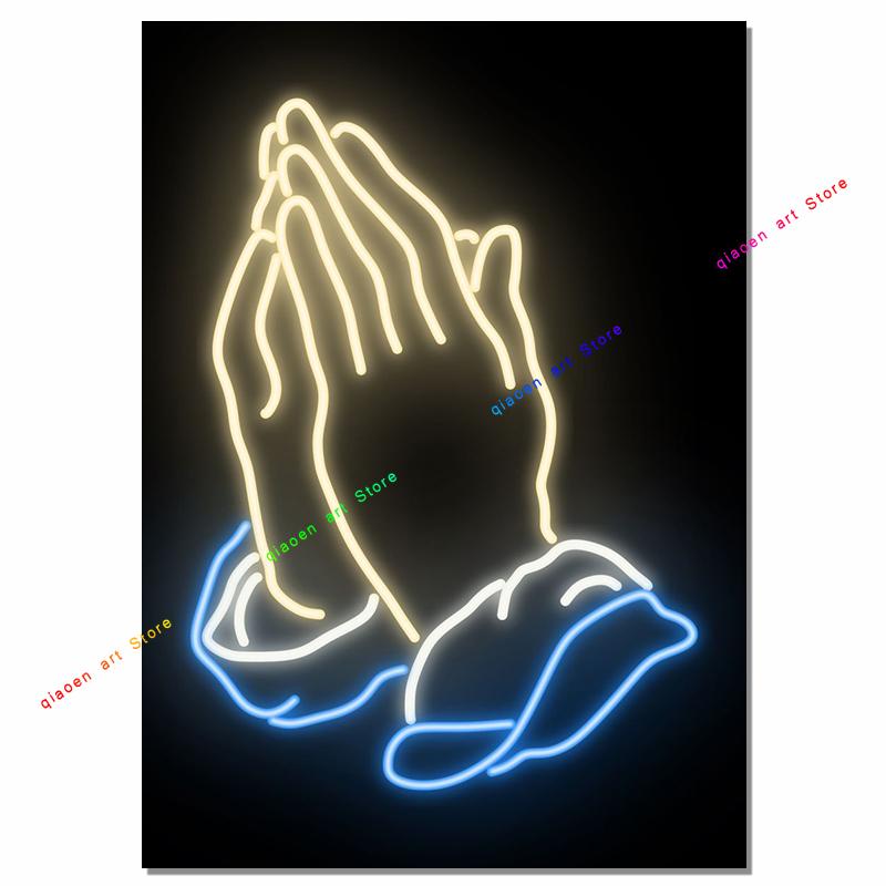 Neon Signs Sign Sign Coconut Palm Pineapple Rose Neon Effect Canvas Painting Wall Art Print Painting for Room Home Decor