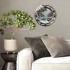 30x30cm Glass Wall Clock with a Custom Magnifying Section for the Center