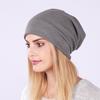 New Men's and Women's Pullover Hat Double-layer Headscarf Hat Spring and Autumn Thin Cotton Cloth Solid Color Pleated Pile Hat Baotou Hat