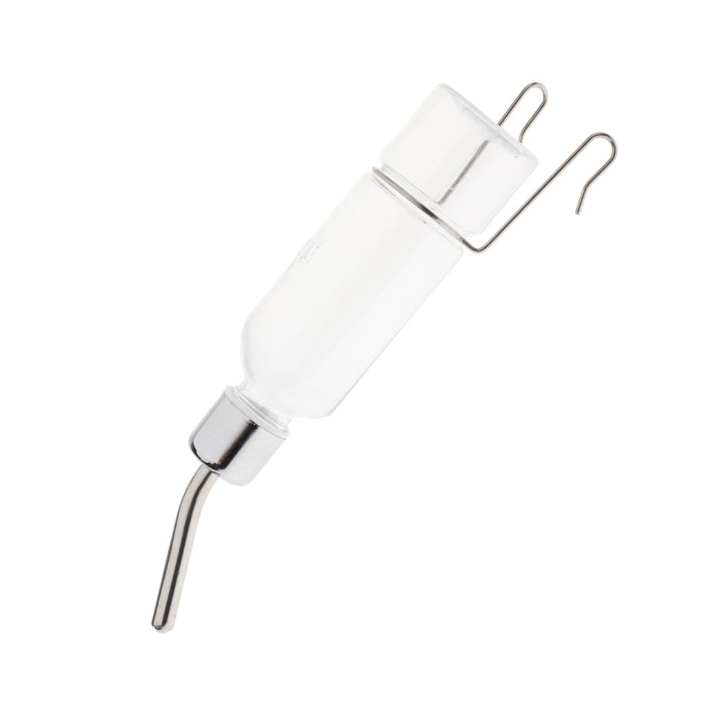 

Bird Cage Water Bottle Drinker with Clips Waterer for Finch ,