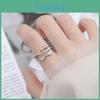 S925 Tai Silver Ring With Rotating Anxiety Spin Flower Design Lucky Charm Korean Style Fashionable Gift For Best Friends Adjustable Finger Ring