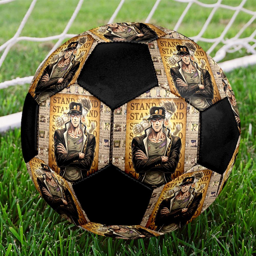 1pc JoJos Bizarre Adventure Football Soccer Ball Size 5 Indoor Soccer Ball Fashion Colorful Backyard Game -Great For Sports Fans Gift HE6