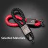 Nuovo Portachiavi in Corda Intrecciata per Auto Accessori con Portachiavi in Metallo per Ralliart Lancer EX Outlander ASX Competition Outlander