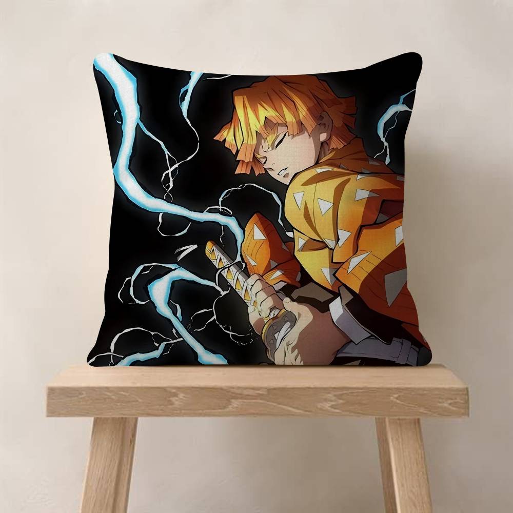 Japanese Anime DDemon Slayers Wall Pillow Cover Design Cushion Cover Decor Holiday Decorati