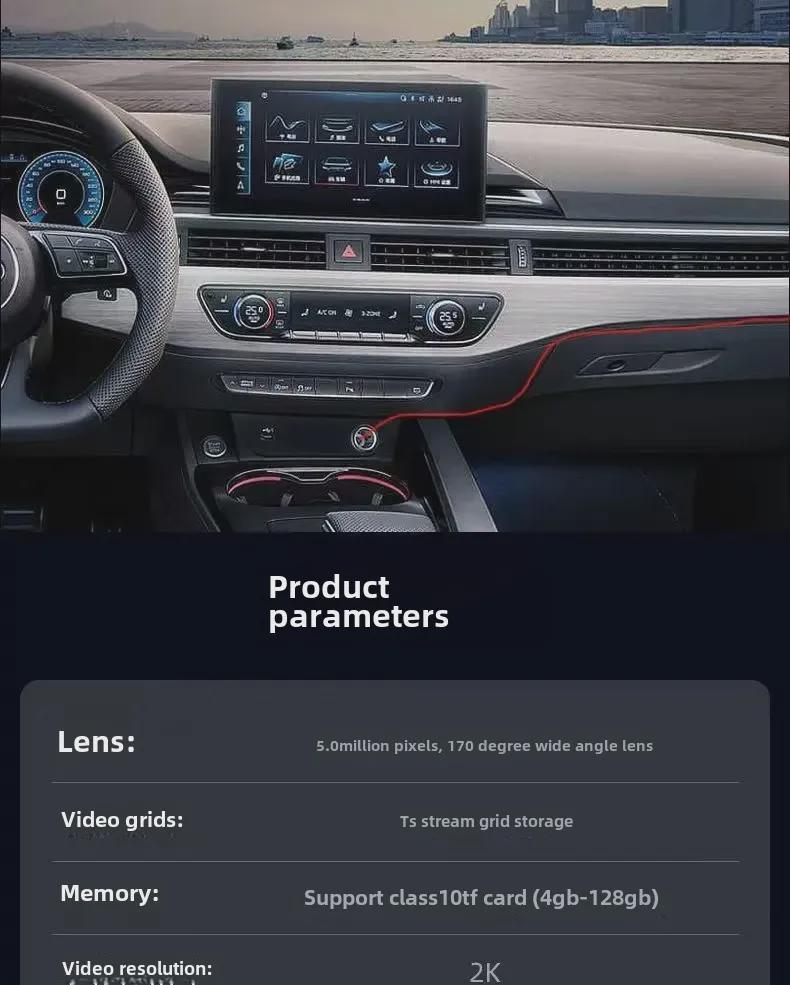 HD Dual-Lens WiFi Dash Cam with Night Vision & Mobile Connectivity