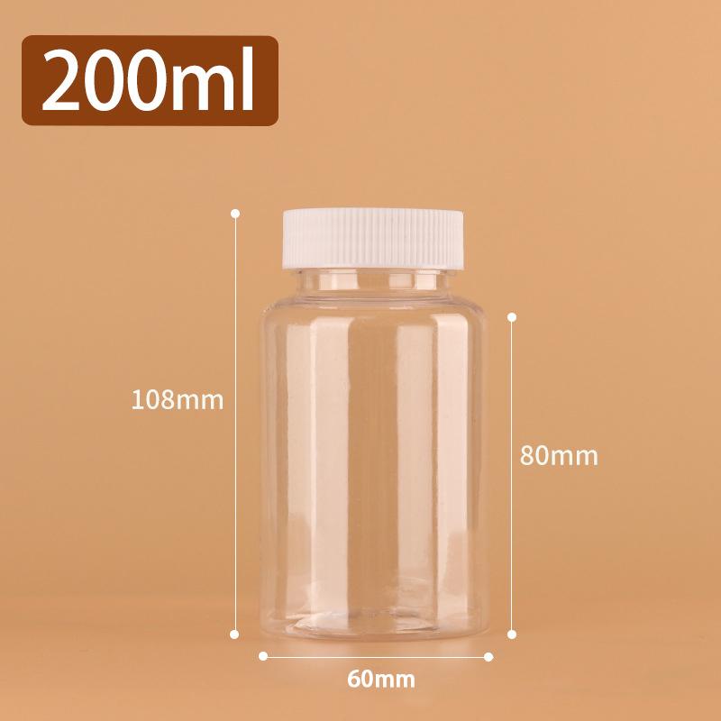 Transparent Refillable Plastic Bottle 15ml 30ml 50ml 100ml 250ml 500ml White Cap Leakproof for Essential Oil Perfume Storage