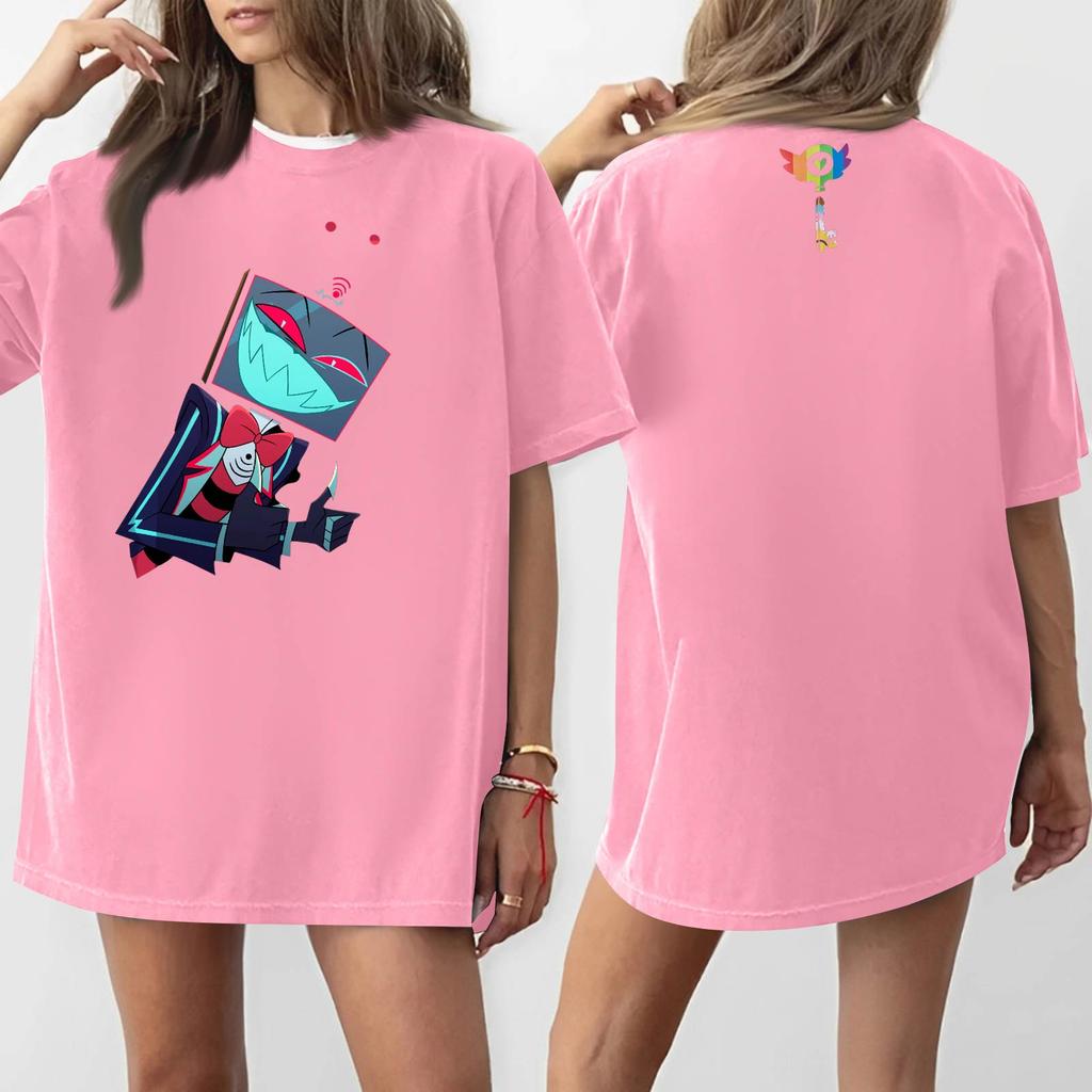 Women's Round Neck Printed Short-sleeved T-shirt Top