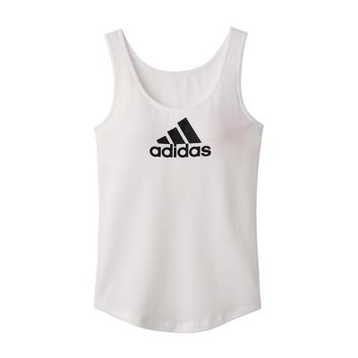 Czołg Biały Top, Casualowy, Pochłaniający pot, Szybkoschnący, Logo, Dziewczęcy,
