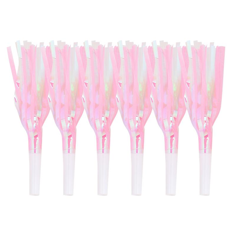 

6Pcs Colorful Blowout Whistles Kids Birthday Party Favors Toy Christmas New Year Noise Maker Wedding Gift for Guests Cheer Props