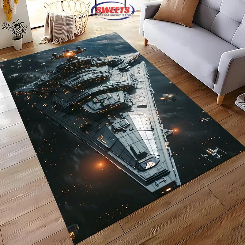 

Military Battleship Theme Carpet, Battleship Spaceship Print Living Room Bedroom Mat,Modern Style Rug Battleship Lovers Gift Mat 40x60cm (16x24in)