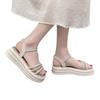 Clogs Wedge Large Size Heel Shoe Thick Med  Summer Beach Sandal Woman Luxury Platform Big Comfy Medium New