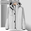 Unisex Windproof 3-in-1 Jacket, Couple Style with Detachable Liner, Two-Piece Set for Hiking, Plus Size Available