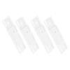 2/4pcs Adhesive Power Strip Holder Under Desk Mount Surge Protector Organizer No Drill Cable Management Gaming Home Office Setup