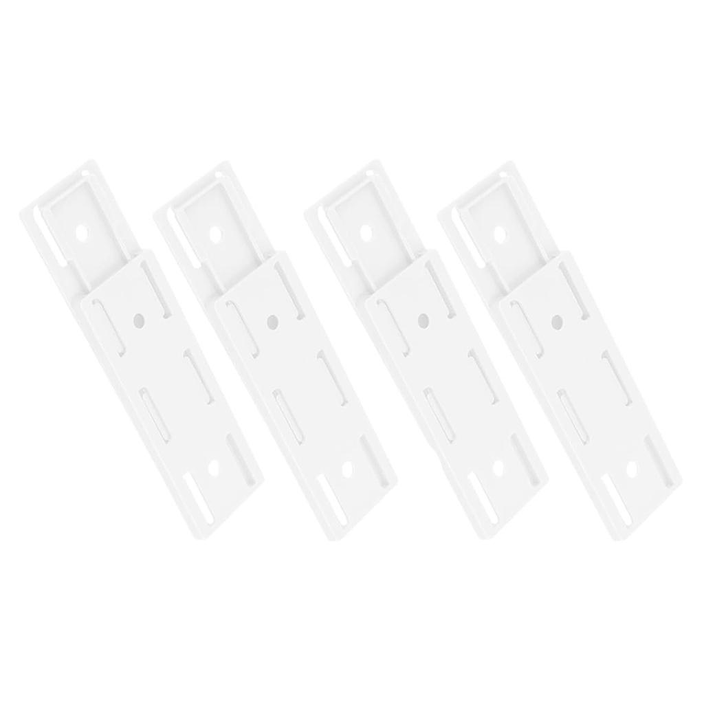 2/4pcs Adhesive Power Strip Holder Under Desk Mount Surge Protector Organizer No Drill Cable Management Gaming Home Office Setup