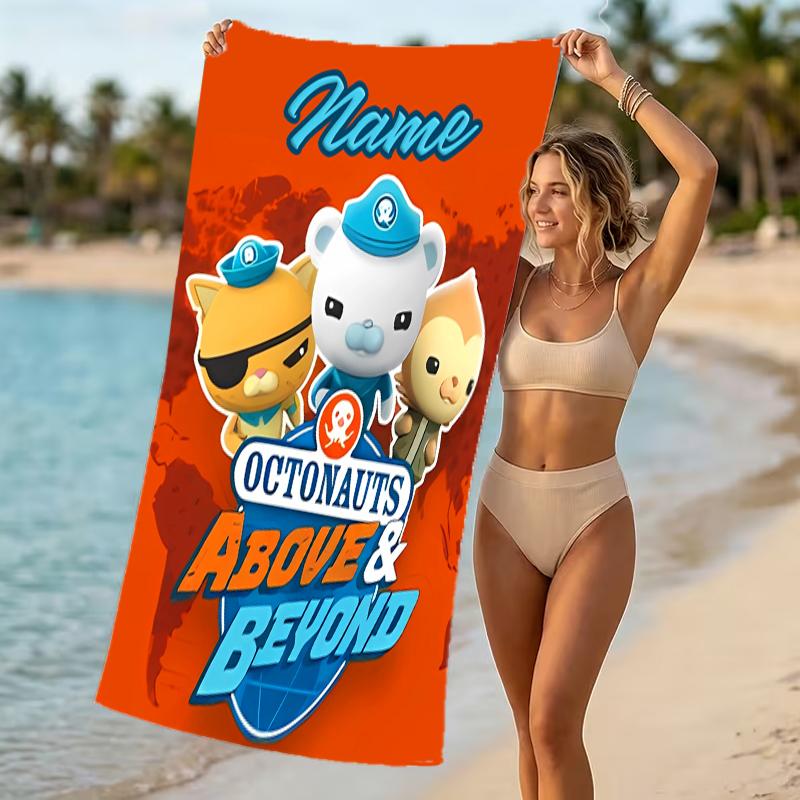 Customizable Personalized Beach Towels Octonauts Themed designs.Suitable for the Beach, Yoga, Sports;ideal As Beach Accessories
