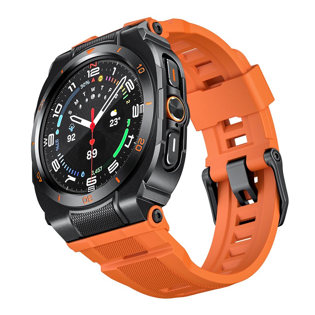 Sport Silicone Strap+Metal Case for Samsung Galaxy Watch Ultra 2025 47mm Bracelet Correa for Galaxy Watch 7 Ultra 2 Accessories