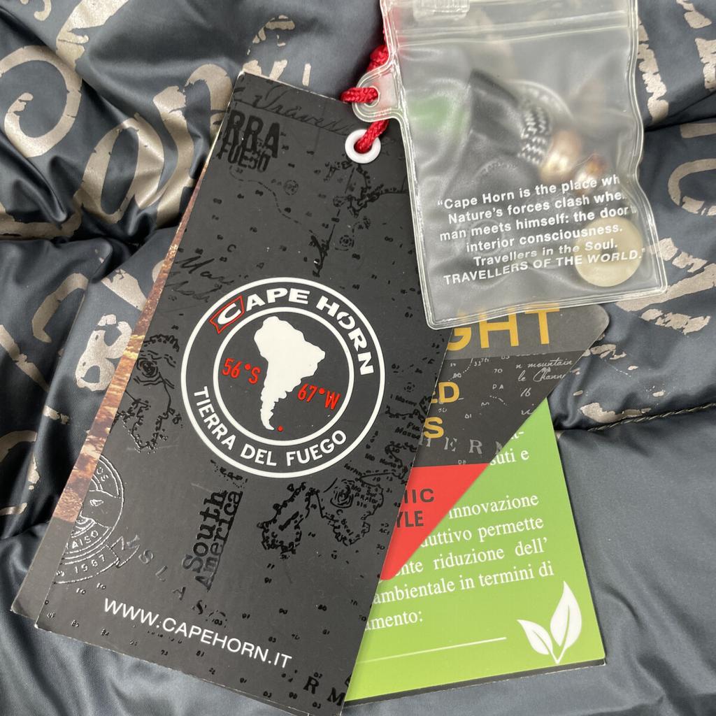 CAPE HORN 12550 STELLA/Stella Złotobrązowa Nylonowa Krótka Kurtka Puchowa z Kapturem Kurtka 40 ZłotobrązowaUżywana